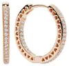 Pandora 286318CZ Creolen Damen Funkeln und Herzen 14k Rose Produktbild-Vorschau 6