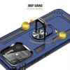 Close-up of a blue phone case with a ring holder, showing its features. Produktbild-Vorschau