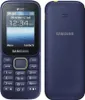 A front and back view of a blue Samsung mobile phone. Produktbild-Vorschau