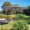 KINGSLEEVE® Parasol inclinable Ø300cm anthracite Parasol en Voir les images du produit 2