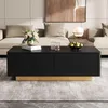 Merax Couchtisch mit 2 Schubladen und geriffelter Front, Produktbild-Vorschau 3