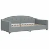 vidaXL Tagesbett Hellgrau 100x200 cm Stoff Produktbild-Vorschau 1