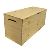 A wooden storage chest on a white background. Anteprima dell’immagine prodotto