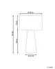 BELIANI Tischlampe Naturfarben Palmblatt Trommelfrom 41 cm Produktbild-Vorschau 3