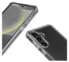 A clear protective phone case is shown from two angles against a white background. Anteprima dell’immagine prodotto