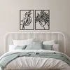 Wallity, Flower- SKL2482, Schwarz, Sonstige Produktbild-Vorschau 2