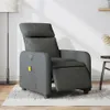 Massagesessel Elektrisch Dunkelgrau Stoff Produktbild-Vorschau 2