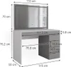 Schminktisch Vicco Elise Weiß/Grau/Grau 115 cm mit Produktbild-Vorschau 7