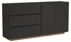 Komoda ProximaX w kolorze czarnym z połyskiem, 160 cm, z Podgląd zdjęcia produktu 13