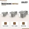 Dalsys 5x Endstück Quadratprofil 10mm Edelstahl poliert Produktbild-Vorschau 3