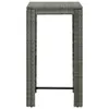 vidaXL Garten-Bartisch Grau 60,5x60,5x110,5 cm Poly Rattan Produktbild-Vorschau 3