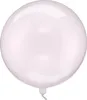 Folienballon rund 40cm Transparent Rosa Produktbild-Vorschau