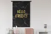 MuchoWow® Wandteppich Wandbehang Zitat - Kalender - Freitag Produktbild-Vorschau 2