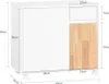 Maßangaben des SoBuy Schubladenschrankes ASK04-WN: 65x35x58 cm Náhľad obrázku produktu