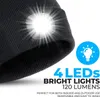 Beanie Mütze mit Licht, 4LED Winter Strickmütze, USB Produktbild-Vorschau 2