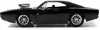 Side view of a black 1970 Dodge Charger R/T model car with a prominent supercharger. Náhľad obrázku produktu