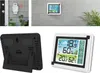 A collage of images showing a weather station, its back, and a close-up of its display. Náhled obrázku produktu