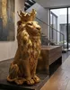 Mauro Ferretti Dekofigur König Löwenmantel 30x42x74 cm gold Produktbild-Vorschau 13