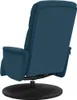 Sillón reclinable con reposapiés, color azul, tapizado en Vista previa de la imagen del producto 5