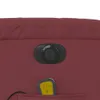 Massagesessel Elektrisch Weinrot Kunstleder Produktbild-Vorschau 10