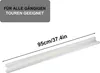 Zugluftstopper für Türen weiß 3er-Set,Türbodendichtung 95cm Produktbild-Vorschau 2