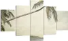 Bild auf Leinwand - Leinwandbild - 5 Teile - Palme Strand Produktbild-Vorschau 1