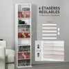 HOMCOM Rangements pour CD et DVD, meuble de rangement Voir les images du produit 4