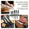 YARDIN - Lot de 6 couteaux de cuisine : ensemble moderne de Voir les images du produit 5