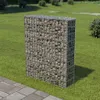 vidaXL Parete di gabbioni con copertura Acciaio zincato Anteprima dell’immagine prodotto 8