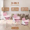 Twinky® Seggiolone Baby - Rosa - Seggiolone 2 in 1 - Sedia Anteprima dell’immagine prodotto 7