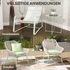 Outsunny Beistelltisch klappbar Gartentisch Ø46 x 53 cm Produktbild-Vorschau 7