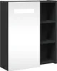 vidaXL Spiegelschrank mit LED-Beleuchtung Schwarz 45x13x52 Produktbild-Vorschau 1