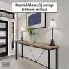 IvoQ industriální odkládací stolek - konzolový stolek dřevo Náhled obrázku produktu 3