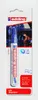 A retail package containing a blue Edding UV marker. Produktbild-Vorschau