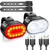 Fahrradlampen Set LED Fahrradbeleuchtung Vorderlicht Produktbild-Vorschau 3