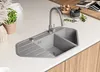 PRIMAGRAN Eckspüle Grau 90x50cm, Granitspüle 1,5 Becken + Produktbild-Vorschau 2