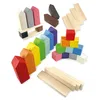 Ulanik Montessori Holzset "Häuser" Produktbild-Vorschau 1