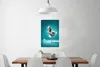 MuchoWow® Poster Kuh - Ballett - Porträt - Blau - Tiere Produktbild-Vorschau 2