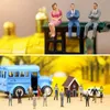 200 Mini-Menschenfiguren 1:100, unbemalt, weiß, ABS Productafbeelding-voorbeeld