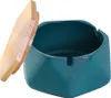 Keramický popolník s vekom, odolný proti vetru, popolník na Náhľad obrázku produktu 1