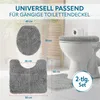 Benkstein WC-Vorleger-Set 2-tlg dunkelgrau Produktbild-Vorschau 7