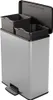 Curver Duo Tretmülleimer Deco 26L+26L Silbern Produktbild-Vorschau 3