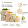 6er Set Gemüsebeutel Obstbeutel Obst & Gemüse Netz Mehrweg Produktbild-Vorschau 2