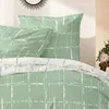 Primera Soft-Seersucker Bettwäsche 135x200 Wende Karo grün Produktbild-Vorschau 6