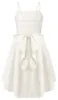 Vestido midi para niñas, corte en línea A con lazo, color Vista previa de la imagen del producto 3