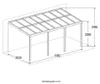 Terrassenüberdachung 618 x 303 x 226 / 278 cm (Grau) Produktbild-Vorschau 7