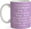 Mr. & Mrs. Panda Tasse Spruch 31. Geburtstag - Produktbild-Vorschau 3
