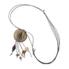 Kette 52mm Anhänger Amulett Kunststoff oliv-marmoriert Produktbild-Vorschau 1