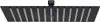 vidaXL Regenbrause Edelstahl 25x25 cm Quadrat Schwarz Produktbild-Vorschau 7