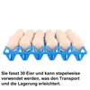 30er Kunststoff-Eierablage, stabile Eierschachtel für 150g Produktbild-Vorschau 5